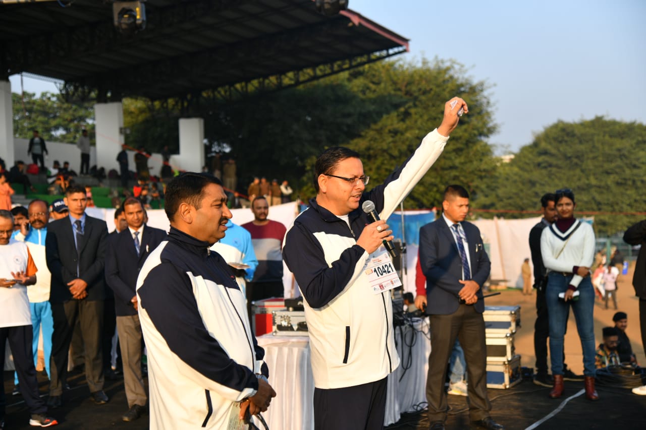 मुख्यमंत्री पुष्कर सिंह धामी ने रविवार को पुलिस लाईन रेस कोर्स में ‘देहरादून मैराथन’ में प्रतिभाग किया,,,।