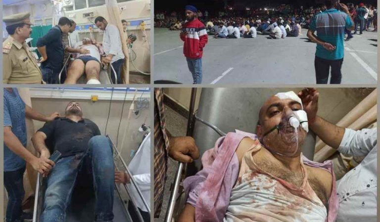 खनन माफिया का पीछा कर रही पुलिस टीम पर माफियाओं ने किया हमला, दो पुलिसकर्मी घायल,,,।