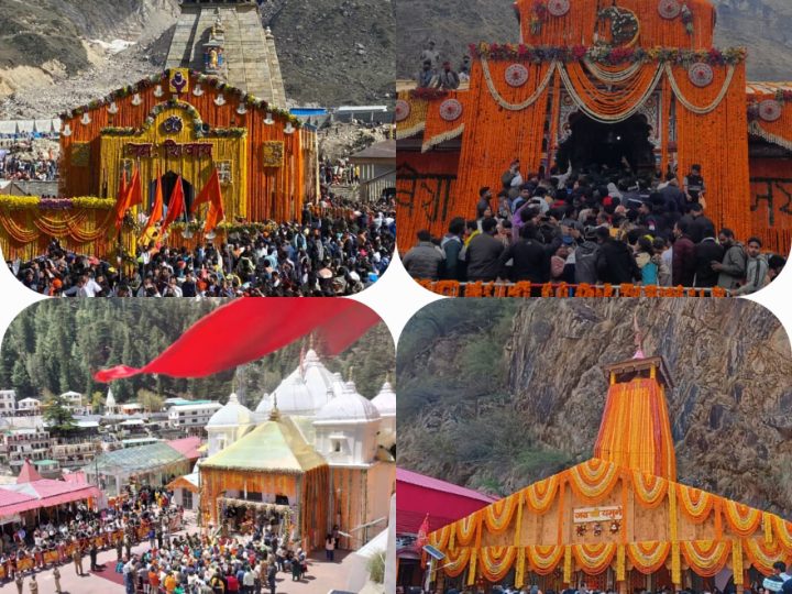 दस दिन में चार लाख से अधिक श्रद्धालु पहुंचे चारधाम,,,।